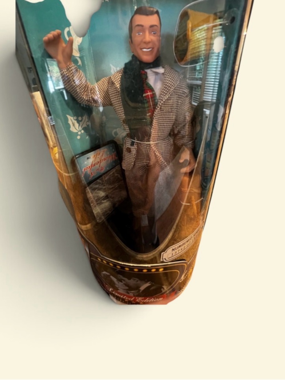 Fashion Male Doll in Brown Plaid Outfit with Green Scarf
